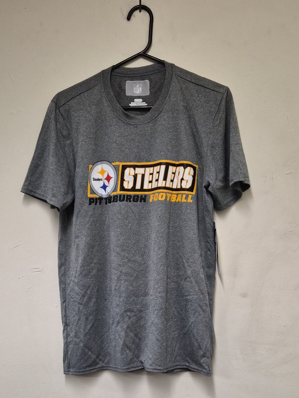 Pittsburgh Steelers Gray Graphic Tee - NFL Size S